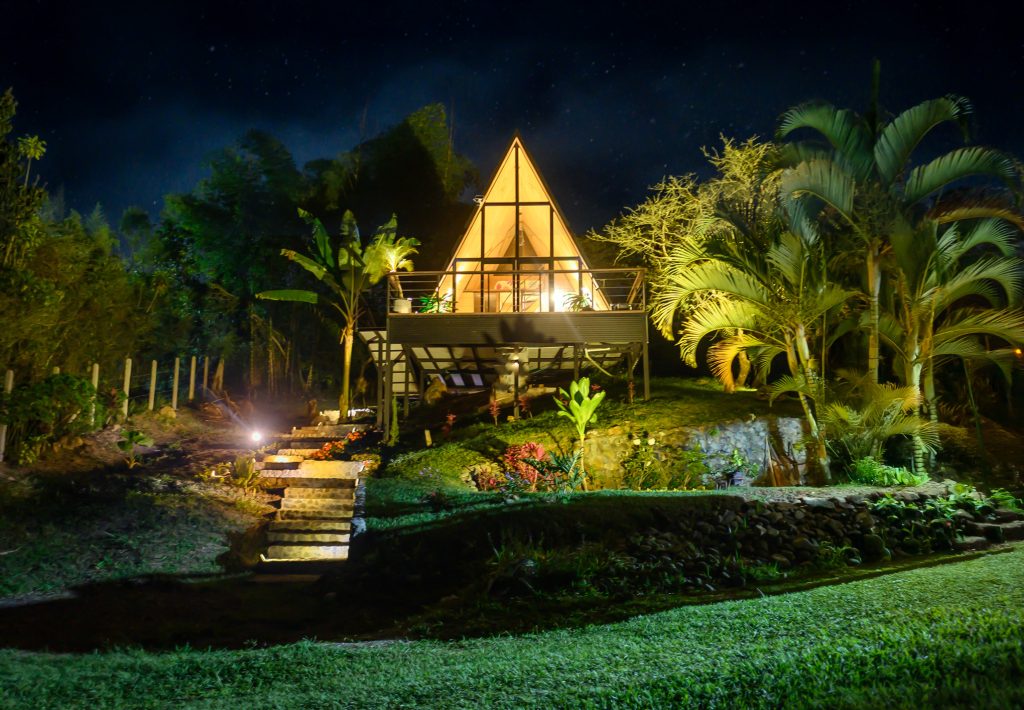 glamping de noche